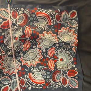 Vera Bradley Blue and Red Floral scarf